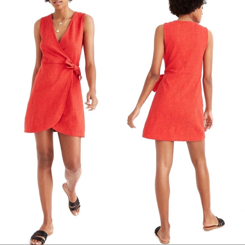 Madewell Texture & Thread Side Tie Dress